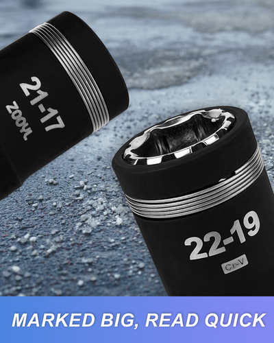 4-In-1 Lug Nut Flip Socket Set