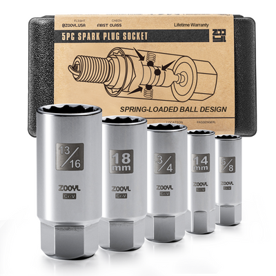 5PC Spark Plug Socket Set
