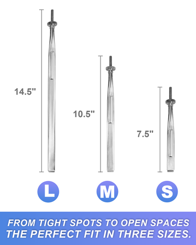 Spring-Loaded Extension Clamps Tri-Pack