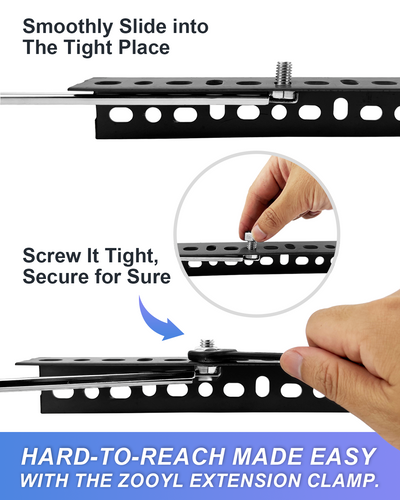 Spring-Loaded Extension Clamps Tri-Pack